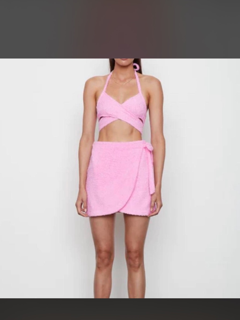 Atoir Pink Terry Cloth top